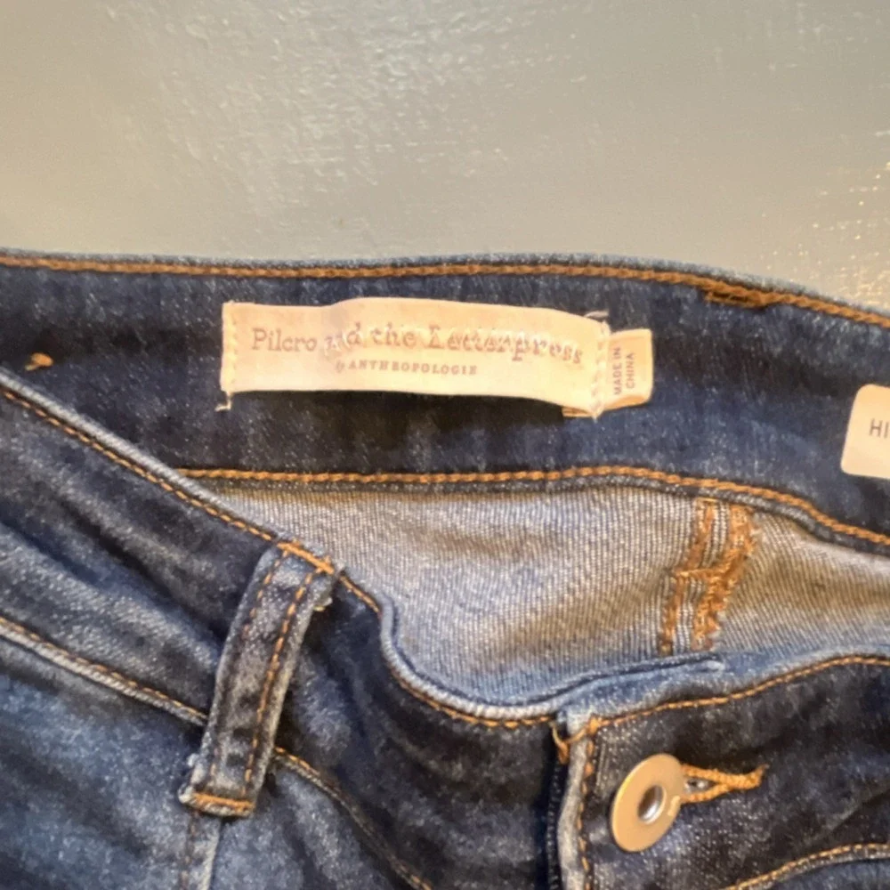 Pilcro The Letterpress Women's High-Rise Jegging Slim Dark Wash Stretch 5-Pocket